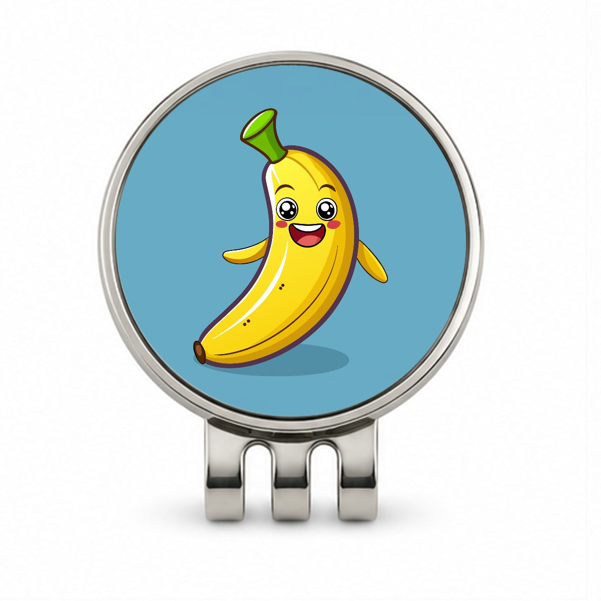 Banana Happy Fruit Golf Hat Clip with Ball Marker