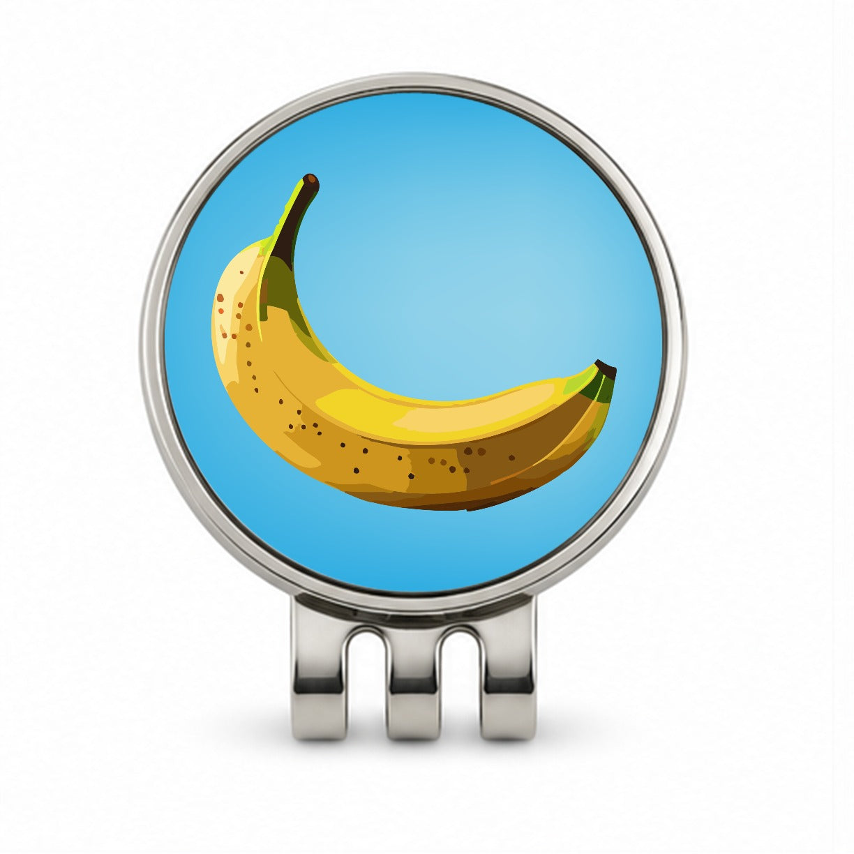 Banana Single Fruit Golf Hat Clip with Ball Marker