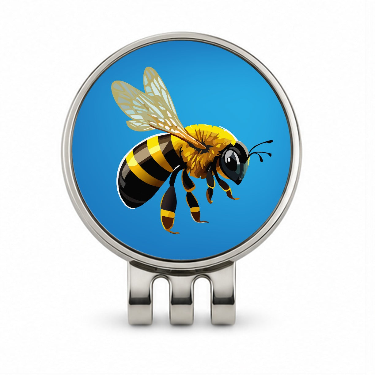 Bee Colorful Golf Hat Clip with Ball Marker