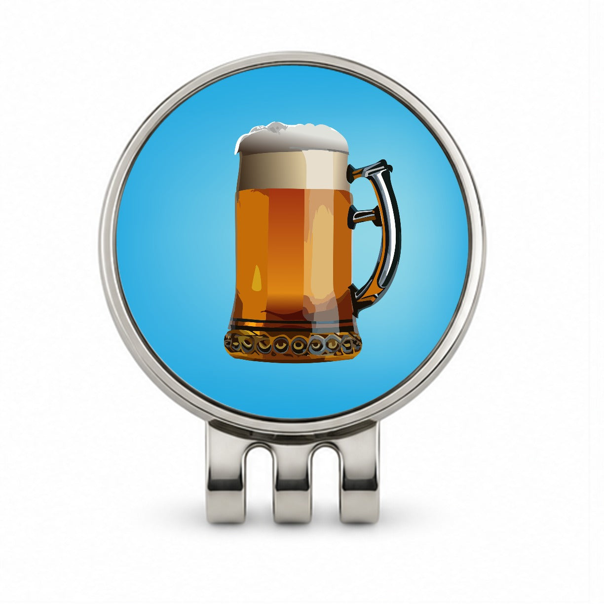 Beer Mug Stein German Golf Hat Clip with Ball Marker