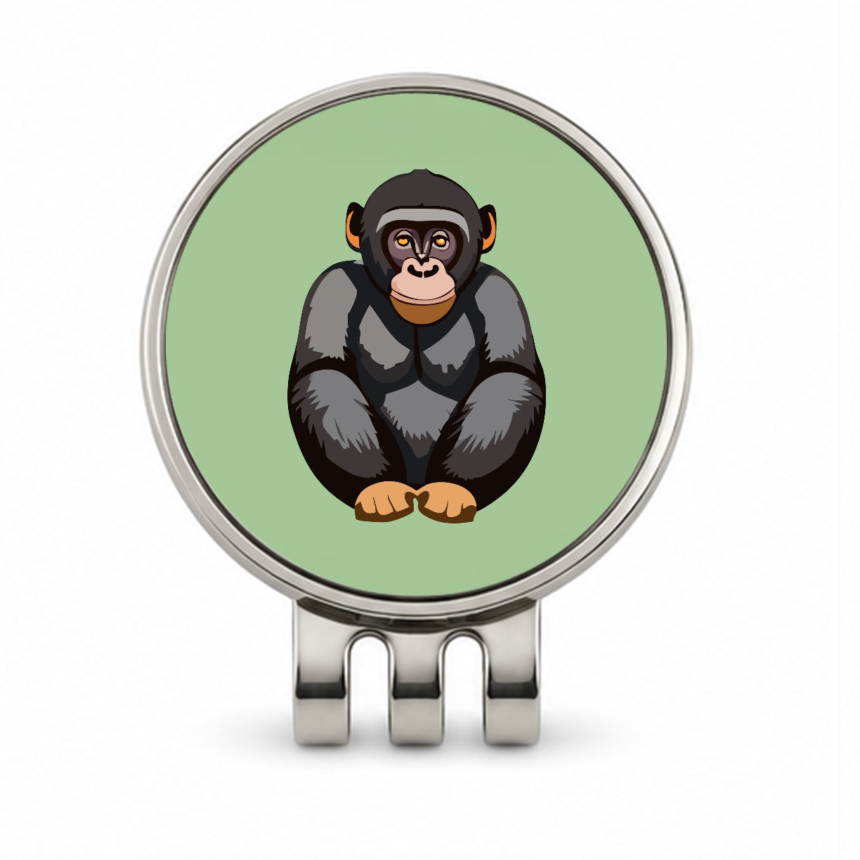 Bonobo Pygmy Chimpanzee Primate Africa Golf Hat Clip with Ball Marker