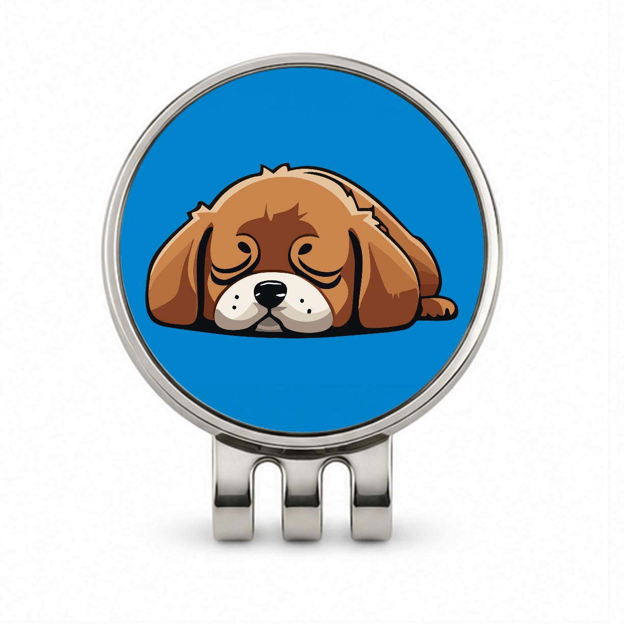 Dog Puppy Napping Sleeping Cute Golf Hat Clip with Ball Marker
