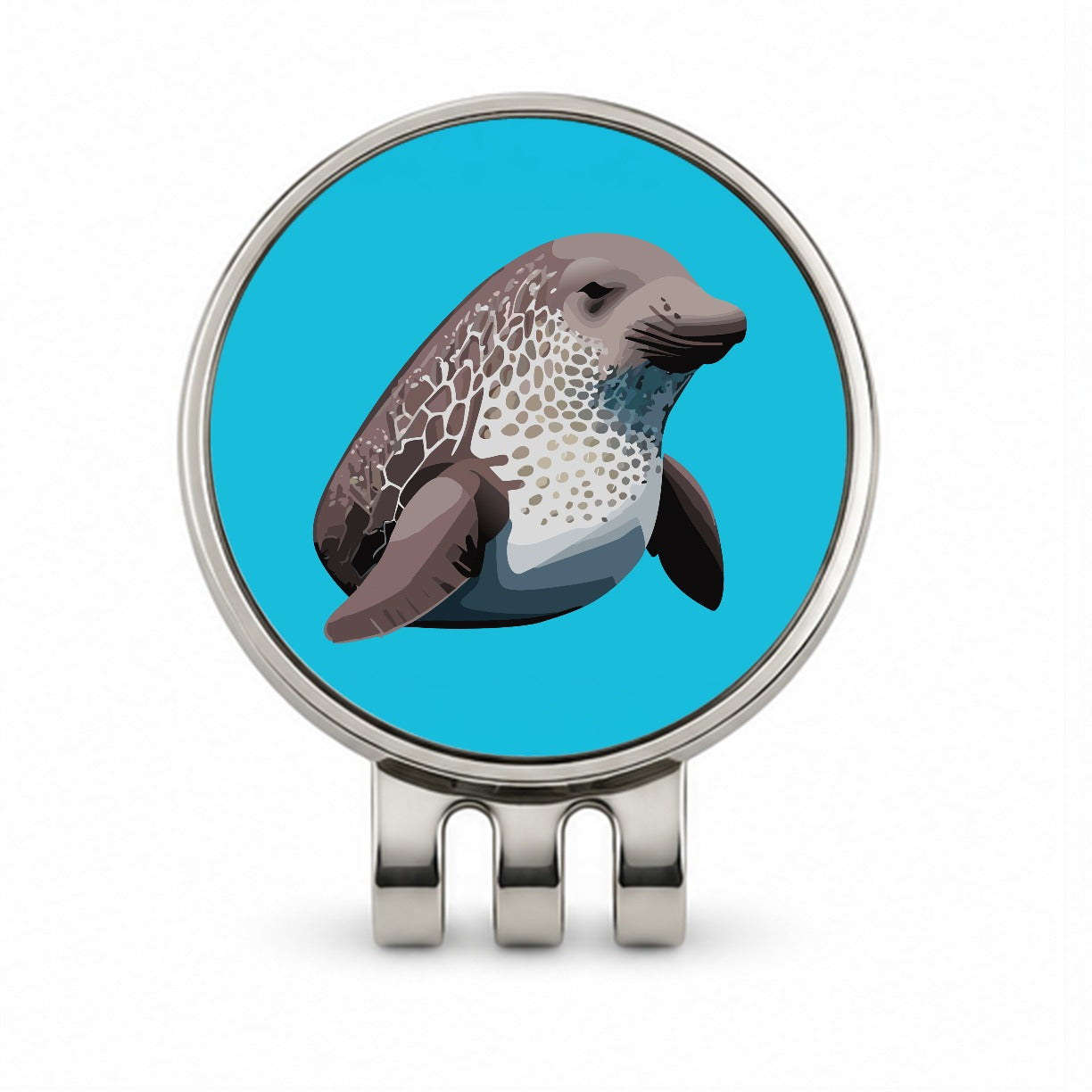 Dugong Sea Cow Golf Hat Clip with Ball Marker