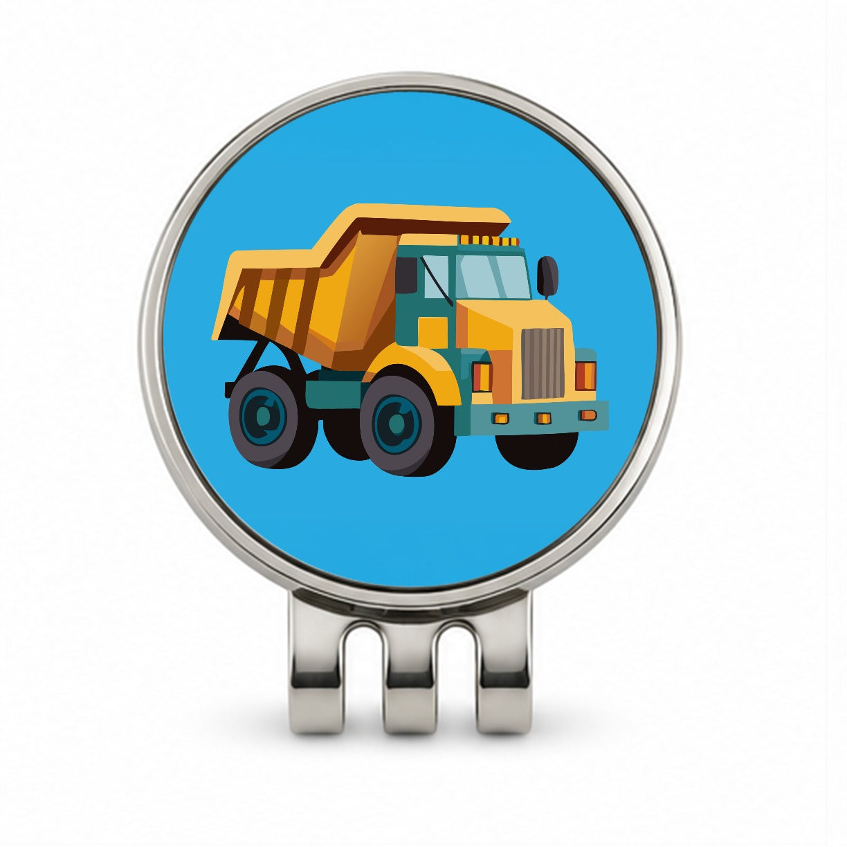 Dump Truck Cute Golf Hat Clip with Ball Marker