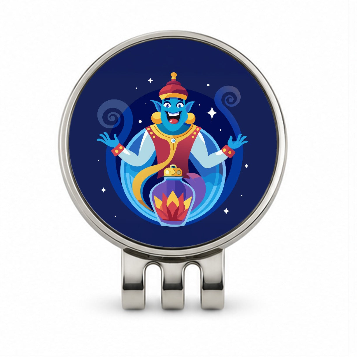 Genie and Bottle Cute Golf Hat Clip with Ball Marker