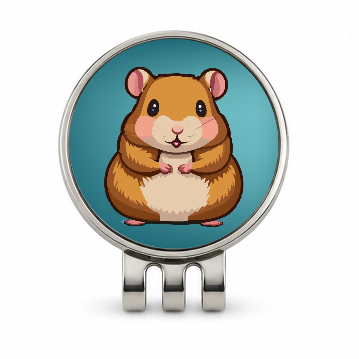 Hamster Cute Golf Hat Clip with Ball Marker