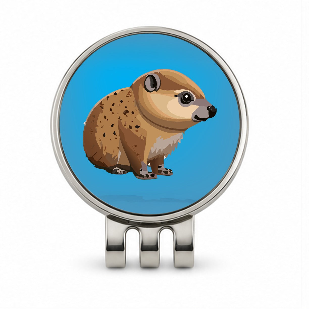 Hyrax Dassie Africa Animal Golf Hat Clip with Ball Marker