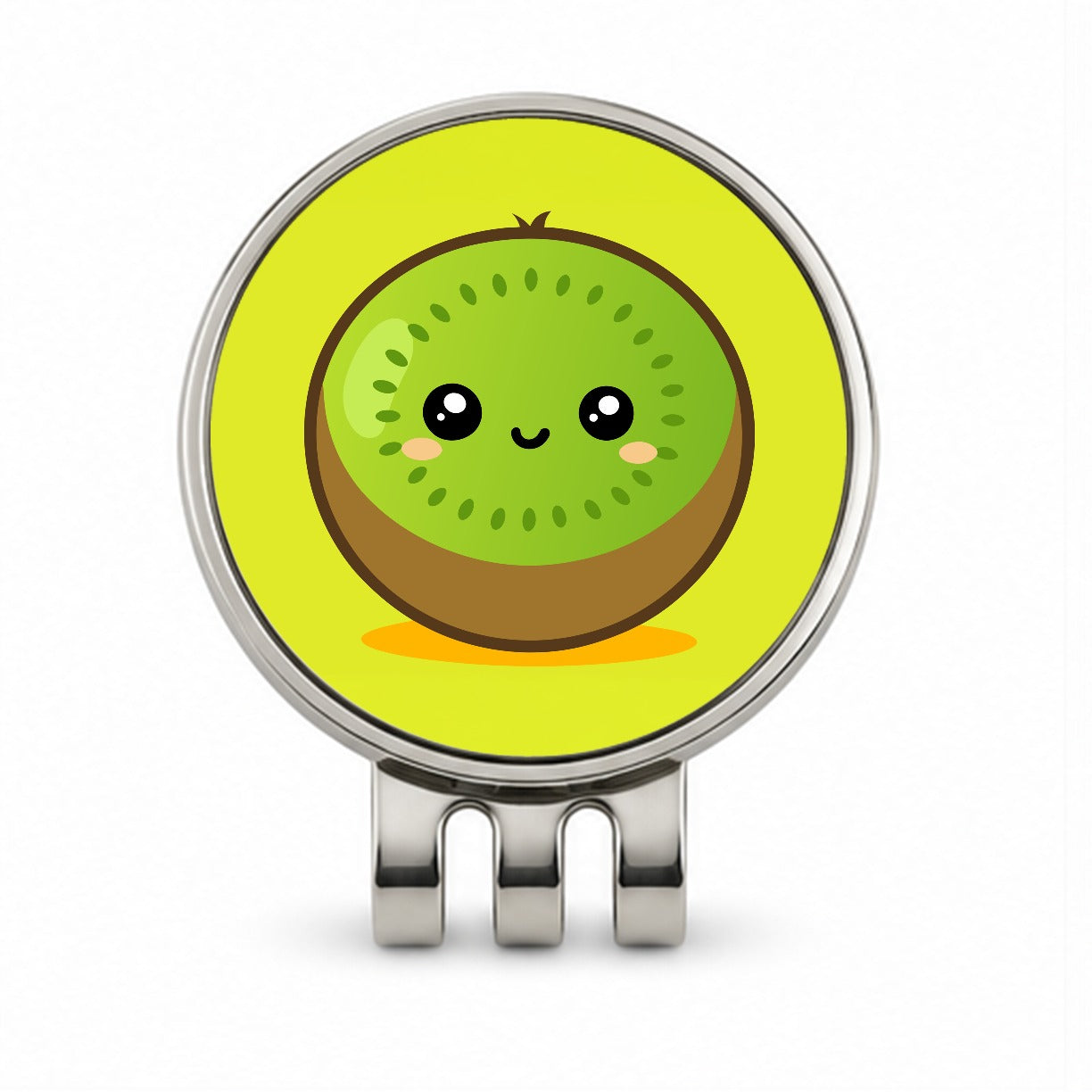 Kiwi Cute Happy Fruit Golf Hat Clip with Ball Marker