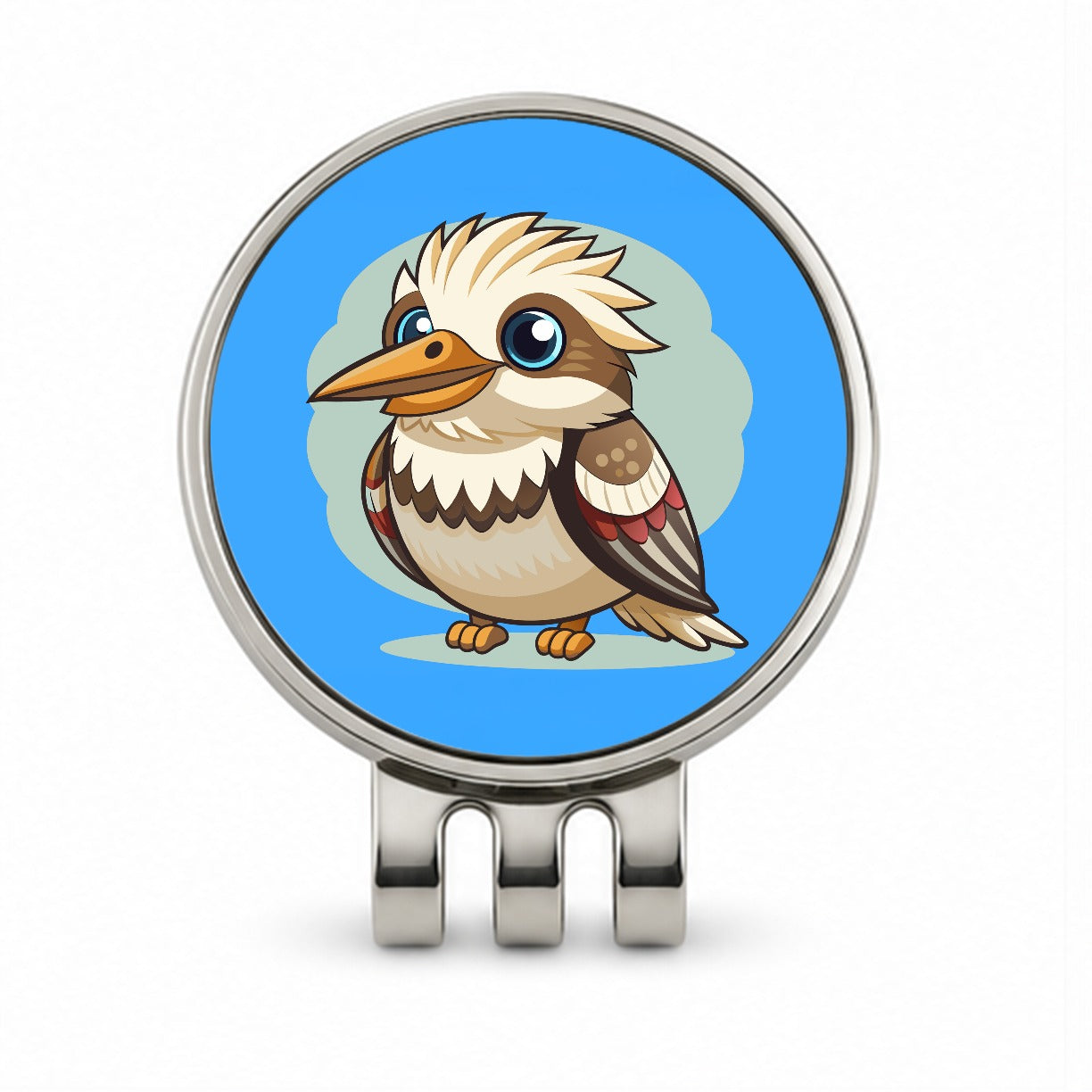 Kookaburra Bird Cute Golf Hat Clip with Ball Marker