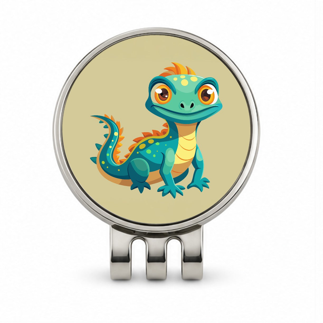 Lizard Cute Golf Hat Clip with Ball Marker