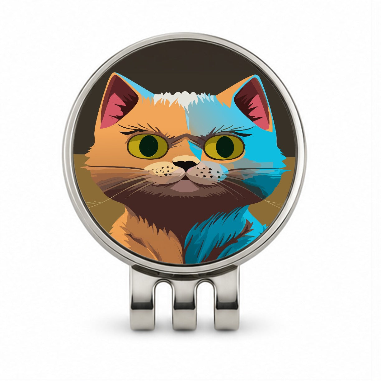 Munchkin Cat Colorful Golf Hat Clip with Ball Marker