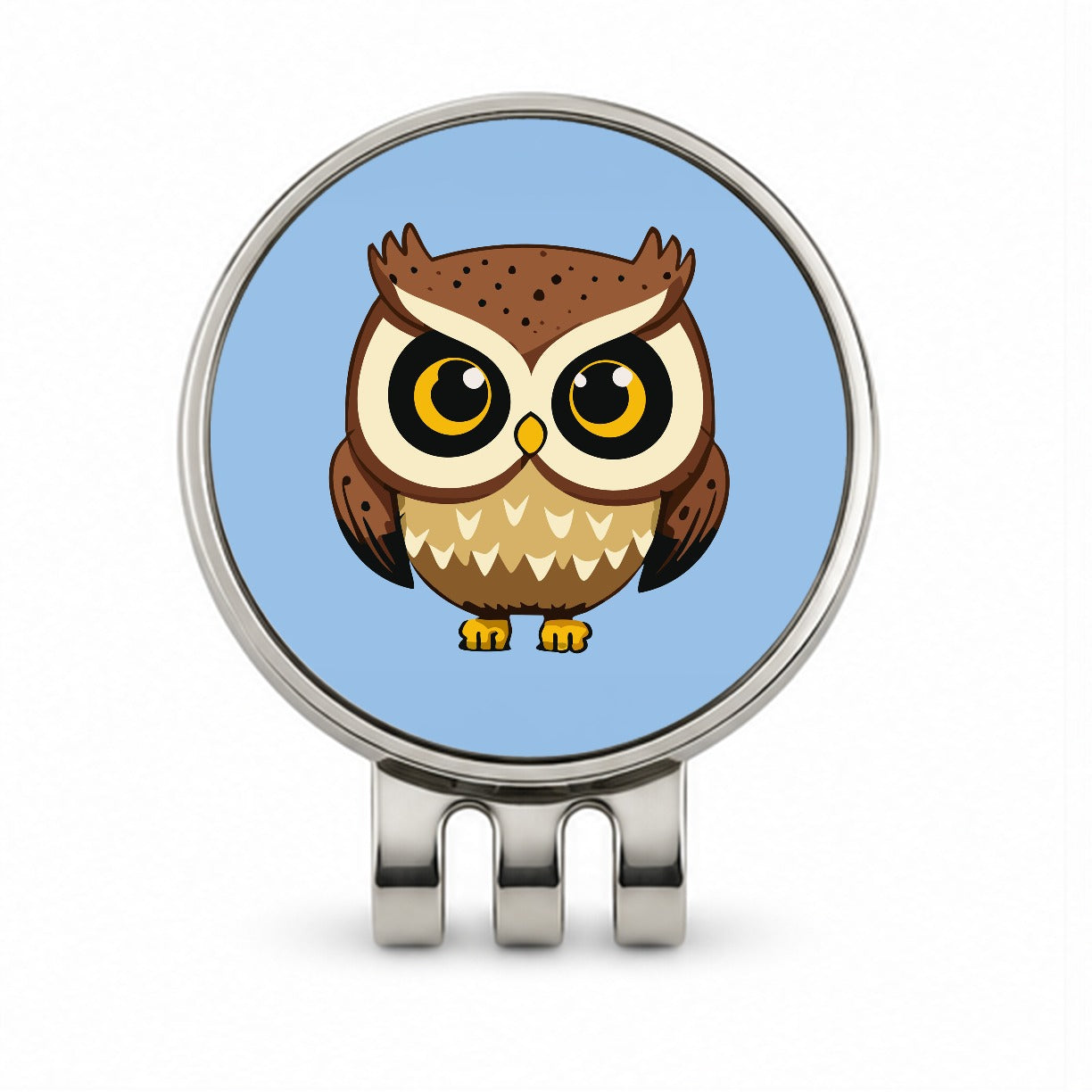 Owl Cute Short Golf Hat Clip with Ball Marker