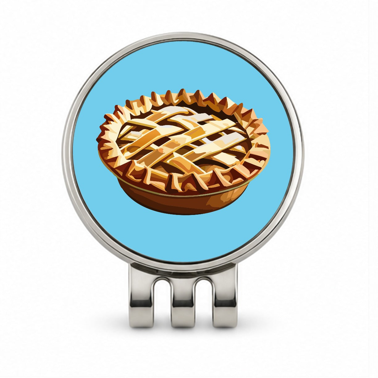 Pie Apple Yummy Baking Golf Hat Clip with Ball Marker