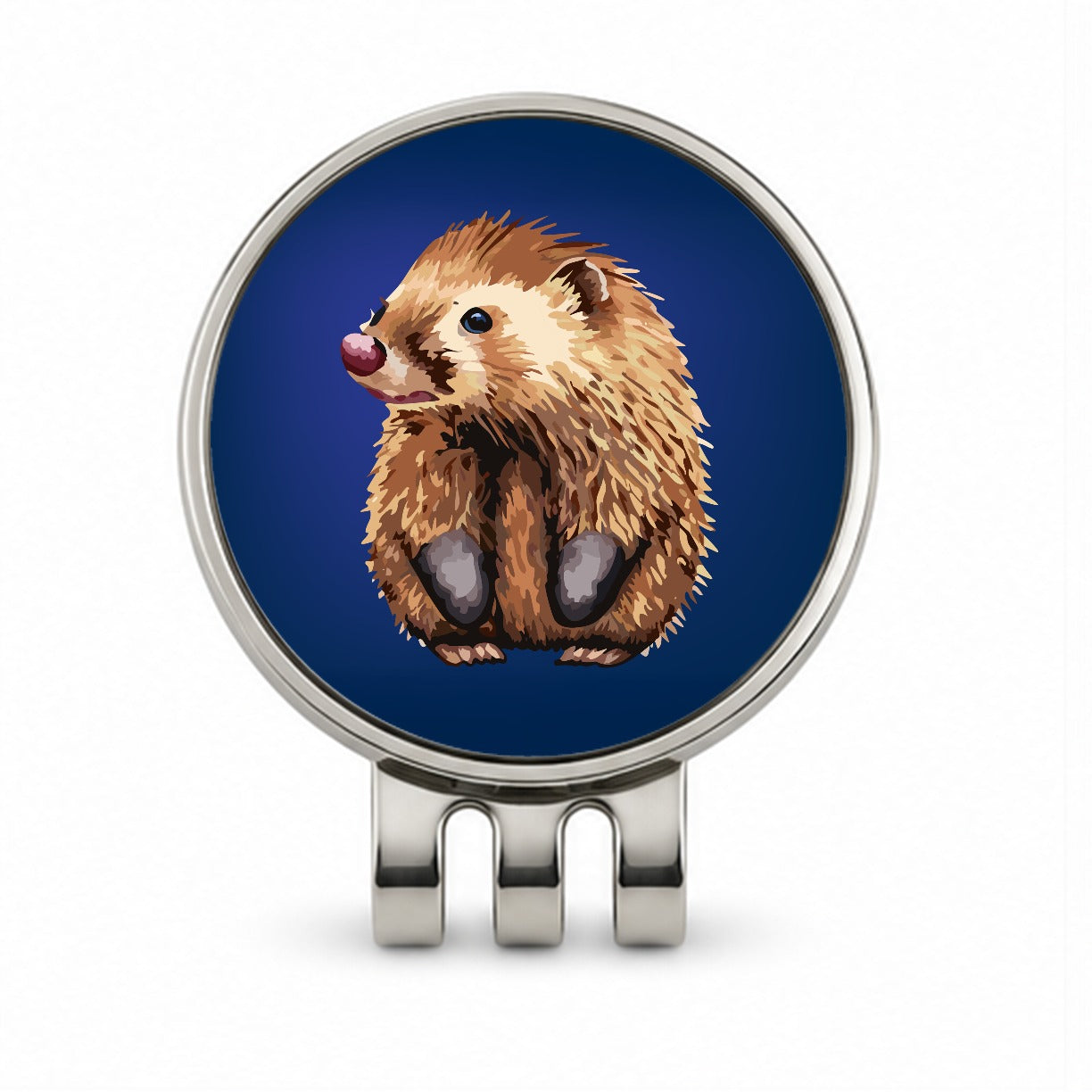 Porcupine Cute Golf Hat Clip with Ball Marker