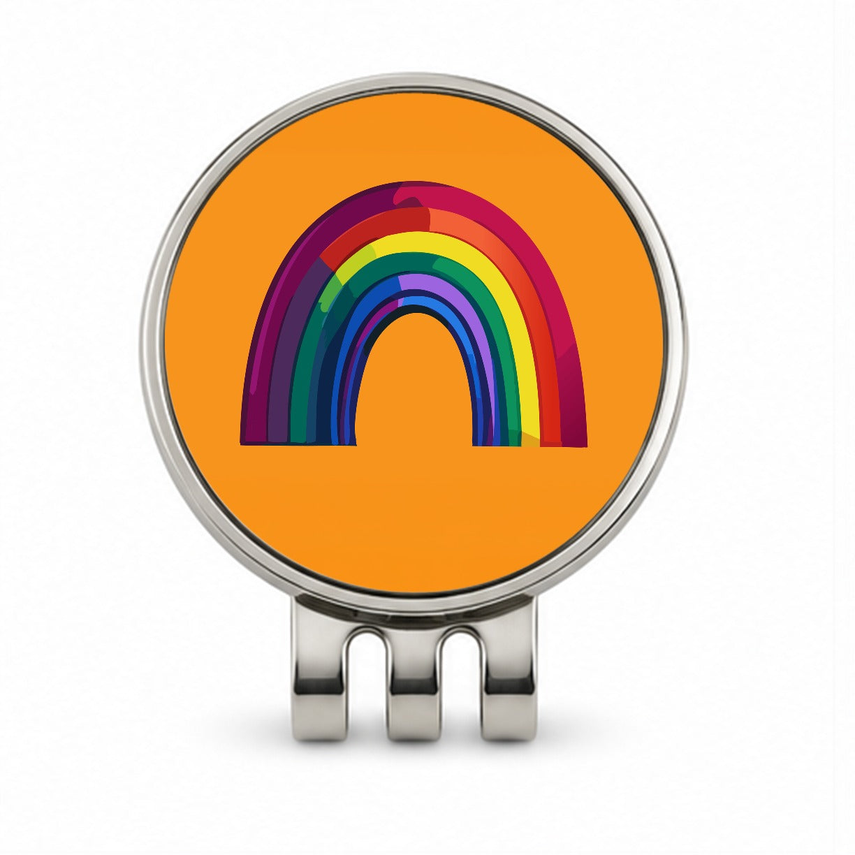 Rainbow Pride Gay LGBTQ Golf Hat Clip with Ball Marker
