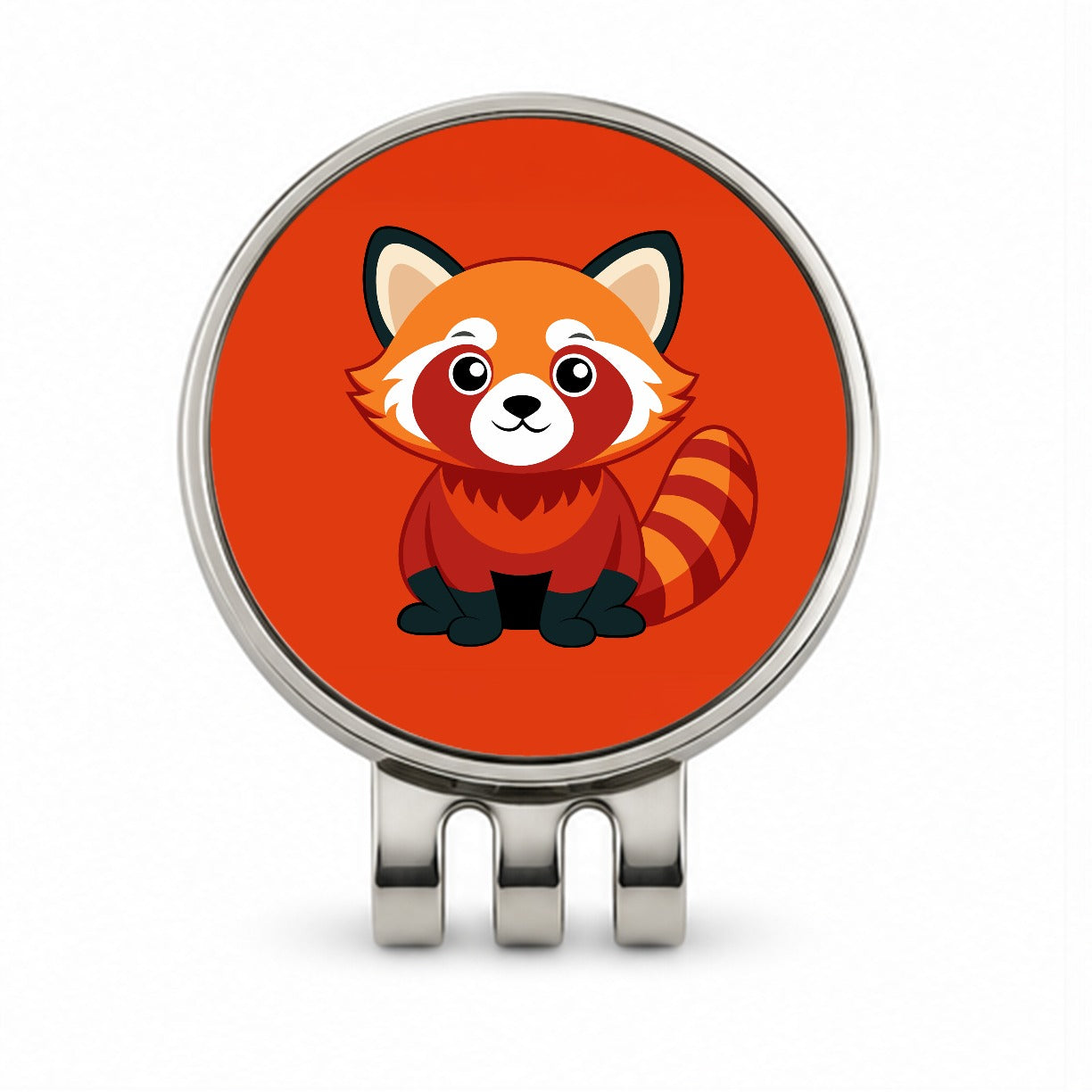 Red Panda Cute Golf Hat Clip with Ball Marker