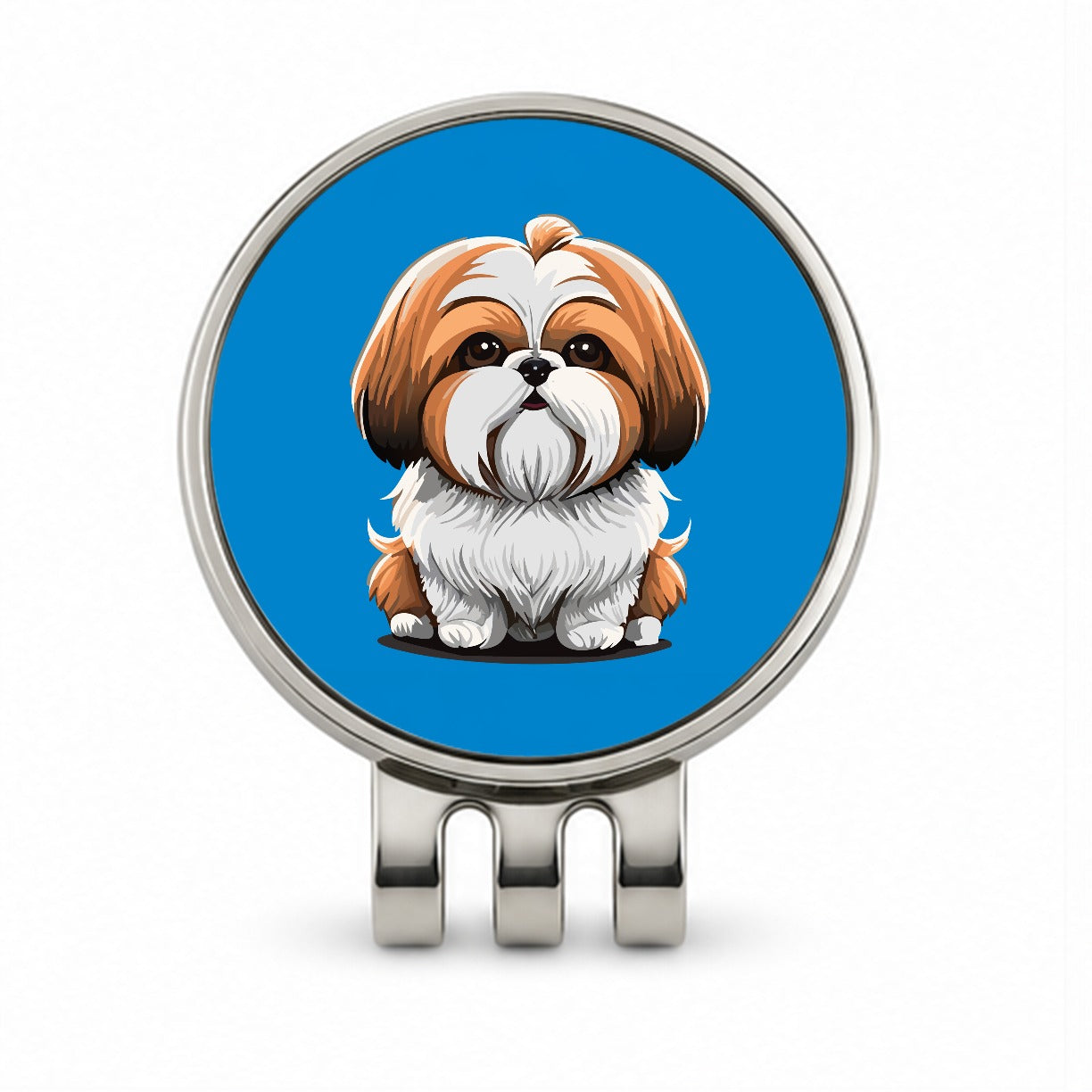 Shih Tzu Dog Adorable Golf Hat Clip with Ball Marker