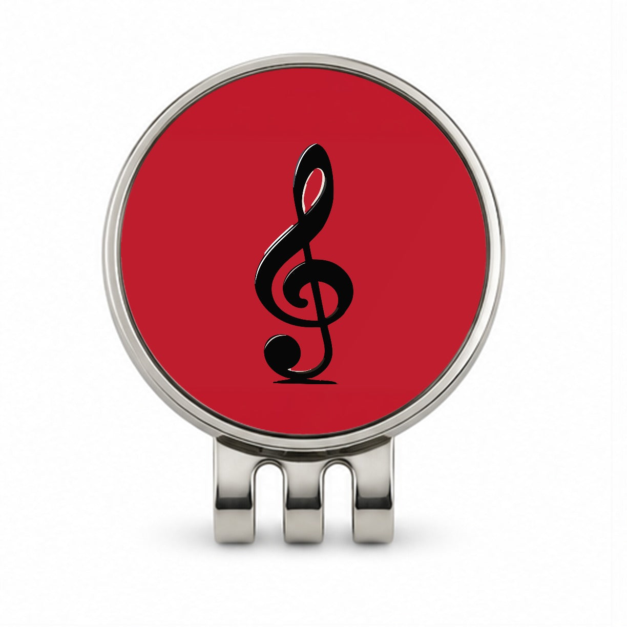 Treble Clef Music Musical Musician Golf Hat Clip with Ball Marker