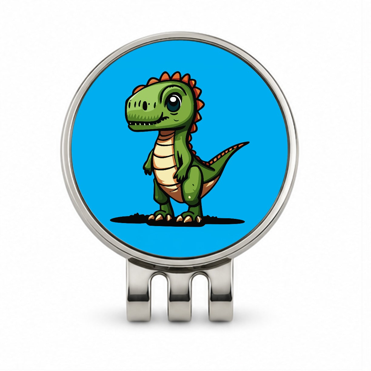 T-Rex Tyrannosaurus Dinosaur Cute Golf Hat Clip with Ball Marker