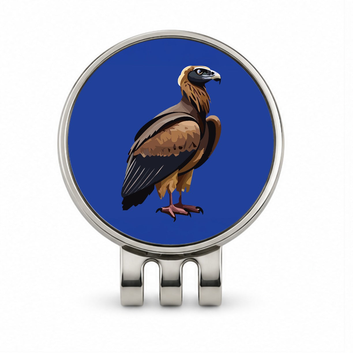 Vulture Bird of Prey Golf Hat Clip with Ball Marker
