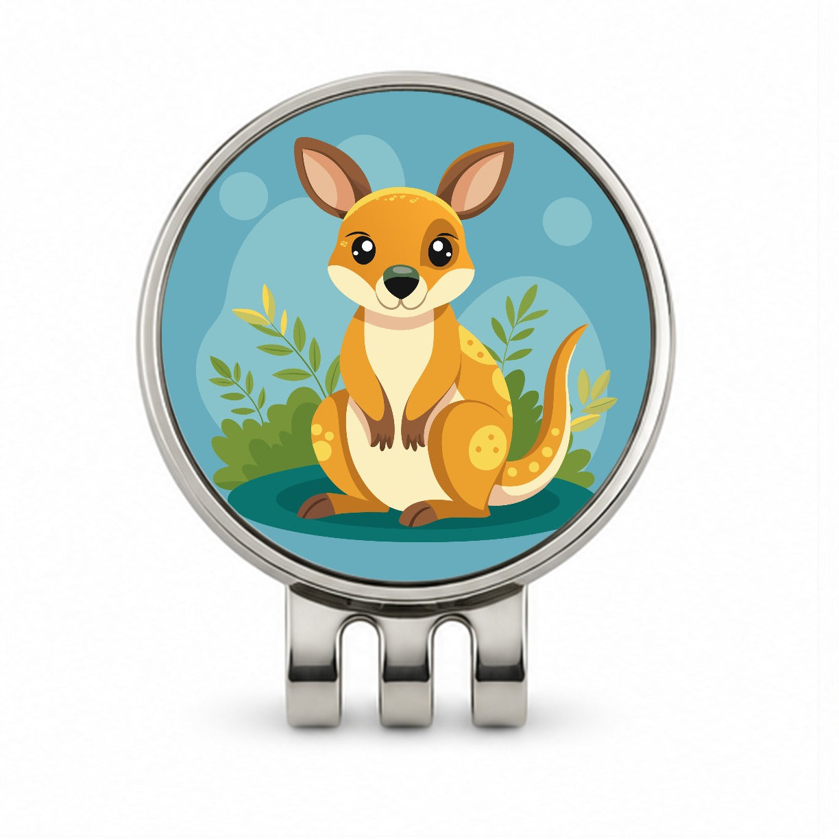 Wallaby Small Kangaroo Cute Australian Animal Golf Hat Clip with Ball Marker