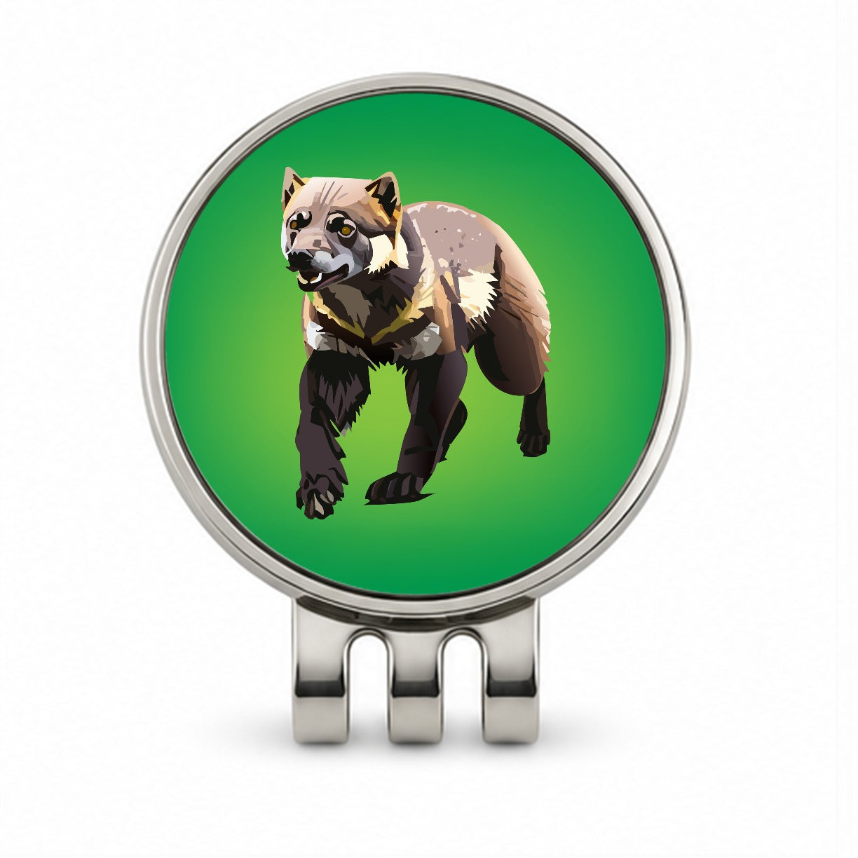 Wolverine Walking Golf Hat Clip with Ball Marker