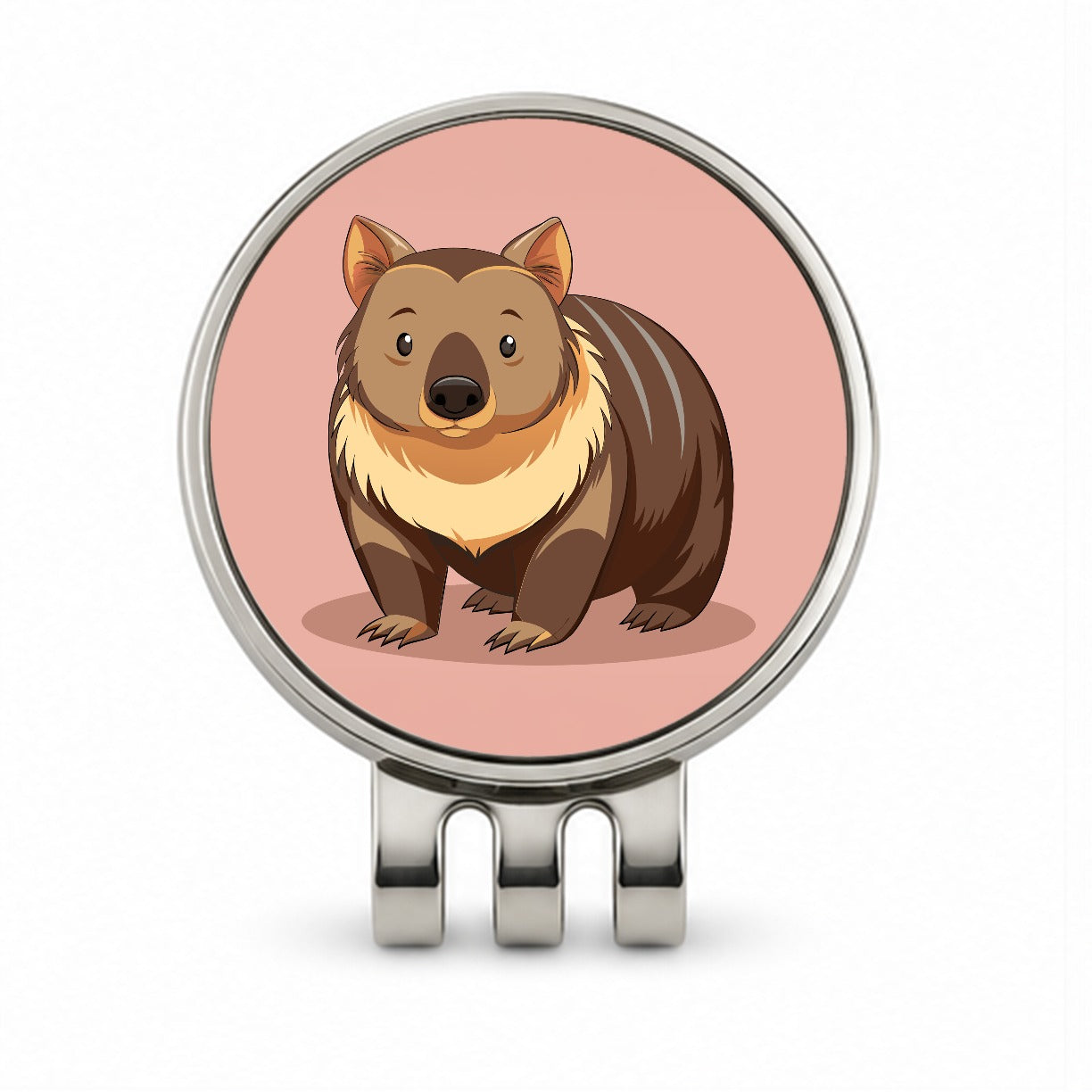 Wombat Australian Animal Cute Golf Hat Clip with Ball Marker