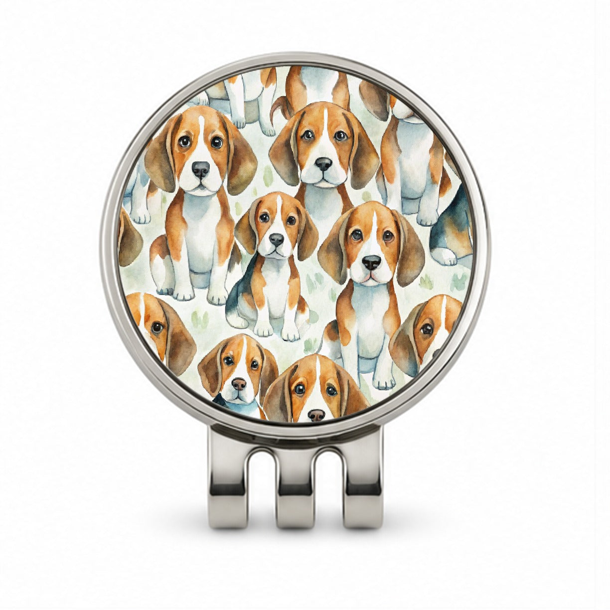 Lots Of Beagles Dogs Cute Golf Hat Clip with Ball Marker