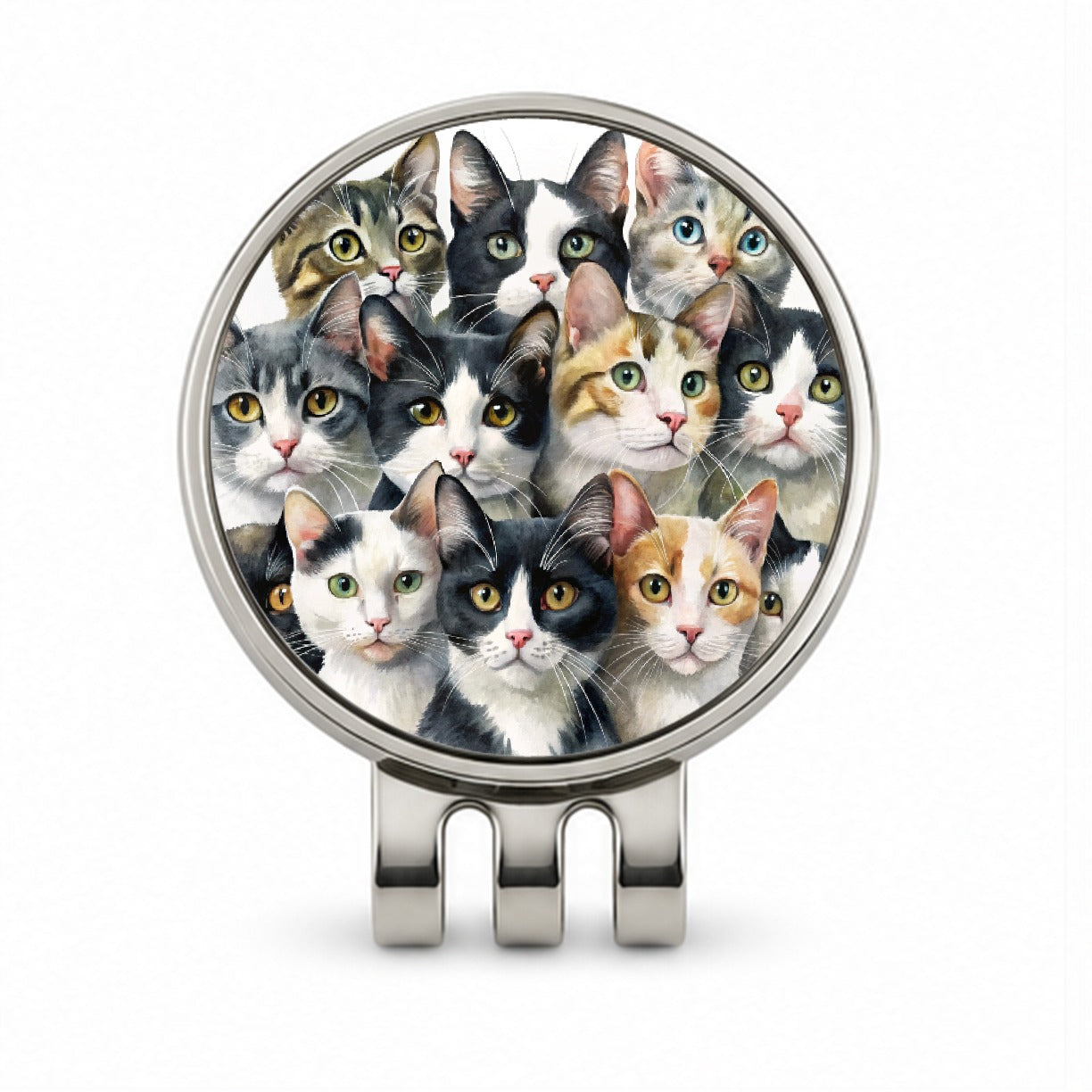 Bunch Of Sweet Cats Golf Hat Clip with Ball Marker