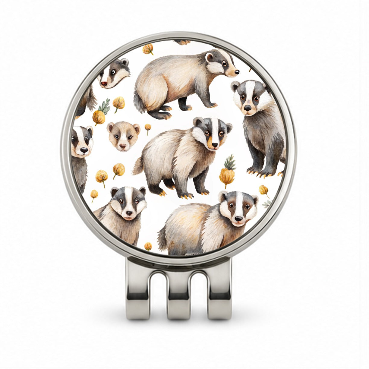 Lots Of Sweet Honey Badgers Golf Hat Clip with Ball Marker