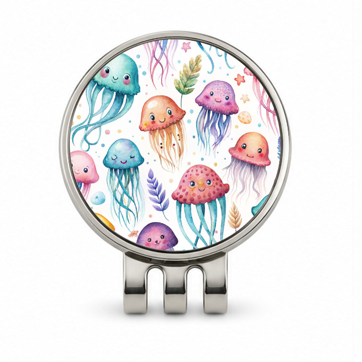 Lots Of Sweet Jellyfish Golf Hat Clip with Ball Marker