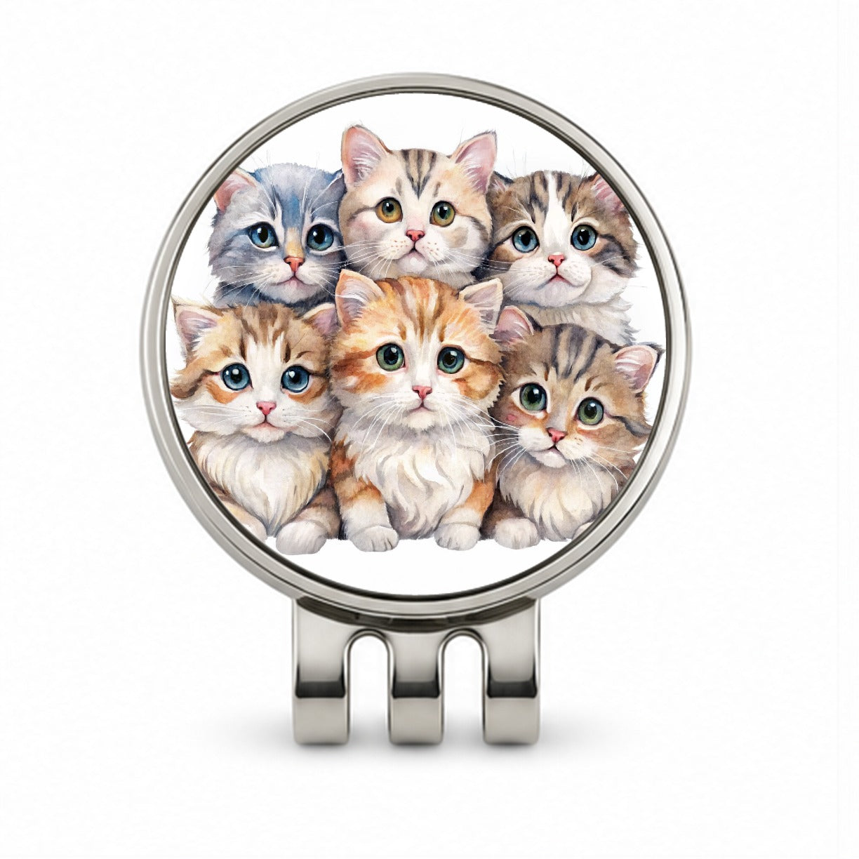 Sweet American Curl Cats Golf Hat Clip with Ball Marker