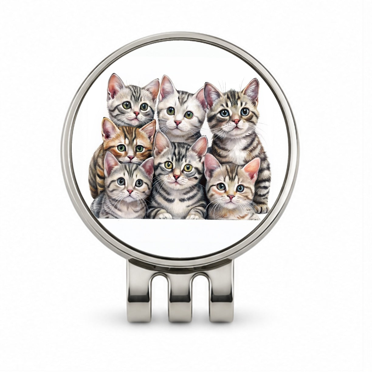 Sweet American Shorthair Cats Golf Hat Clip with Ball Marker