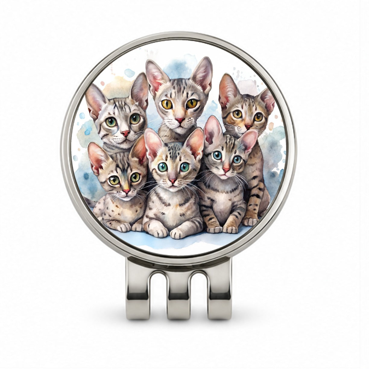 Sweet Egyptian Mau Cats Golf Hat Clip with Ball Marker