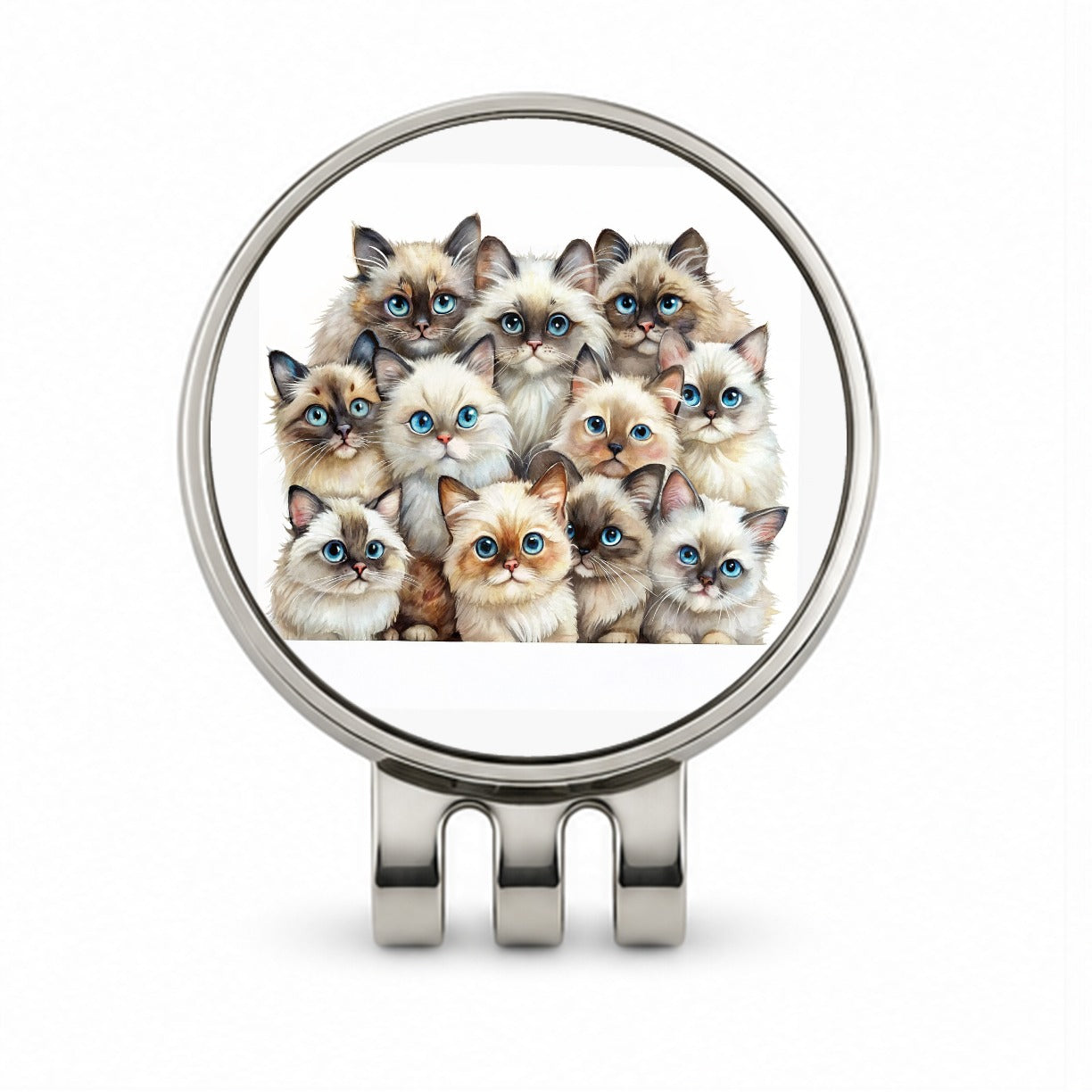 Sweet Himalayan Cats Golf Hat Clip with Ball Marker
