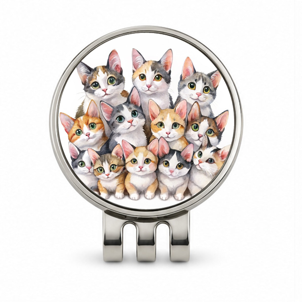 Sweet Japanese Bobtail Cats Golf Hat Clip with Ball Marker