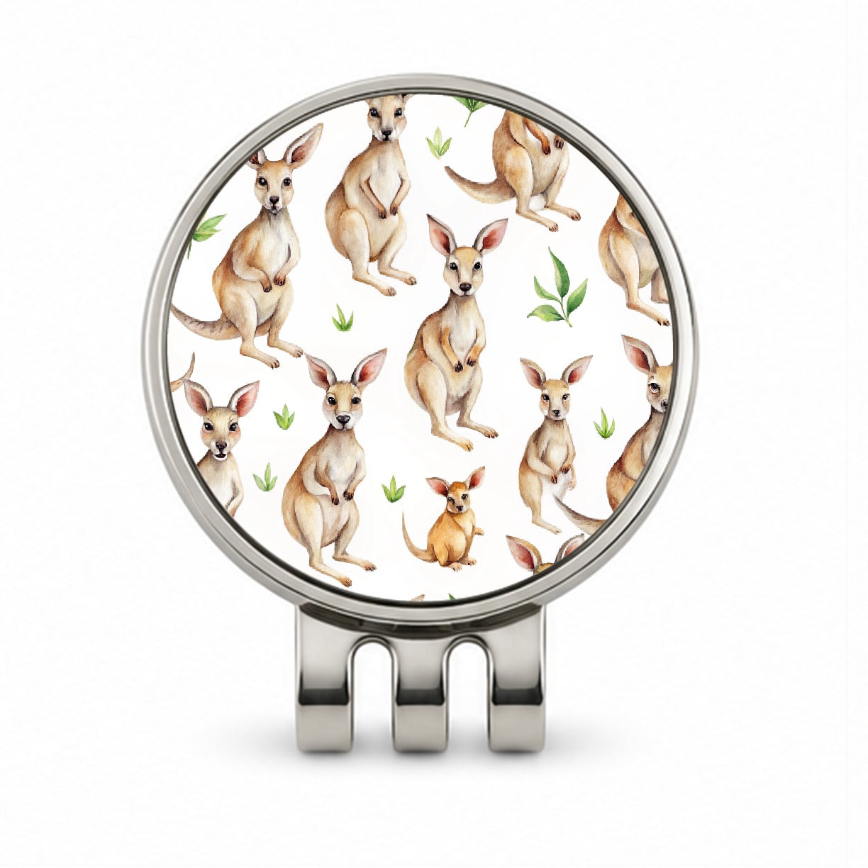 Sweet Kangaroos Golf Hat Clip with Ball Marker