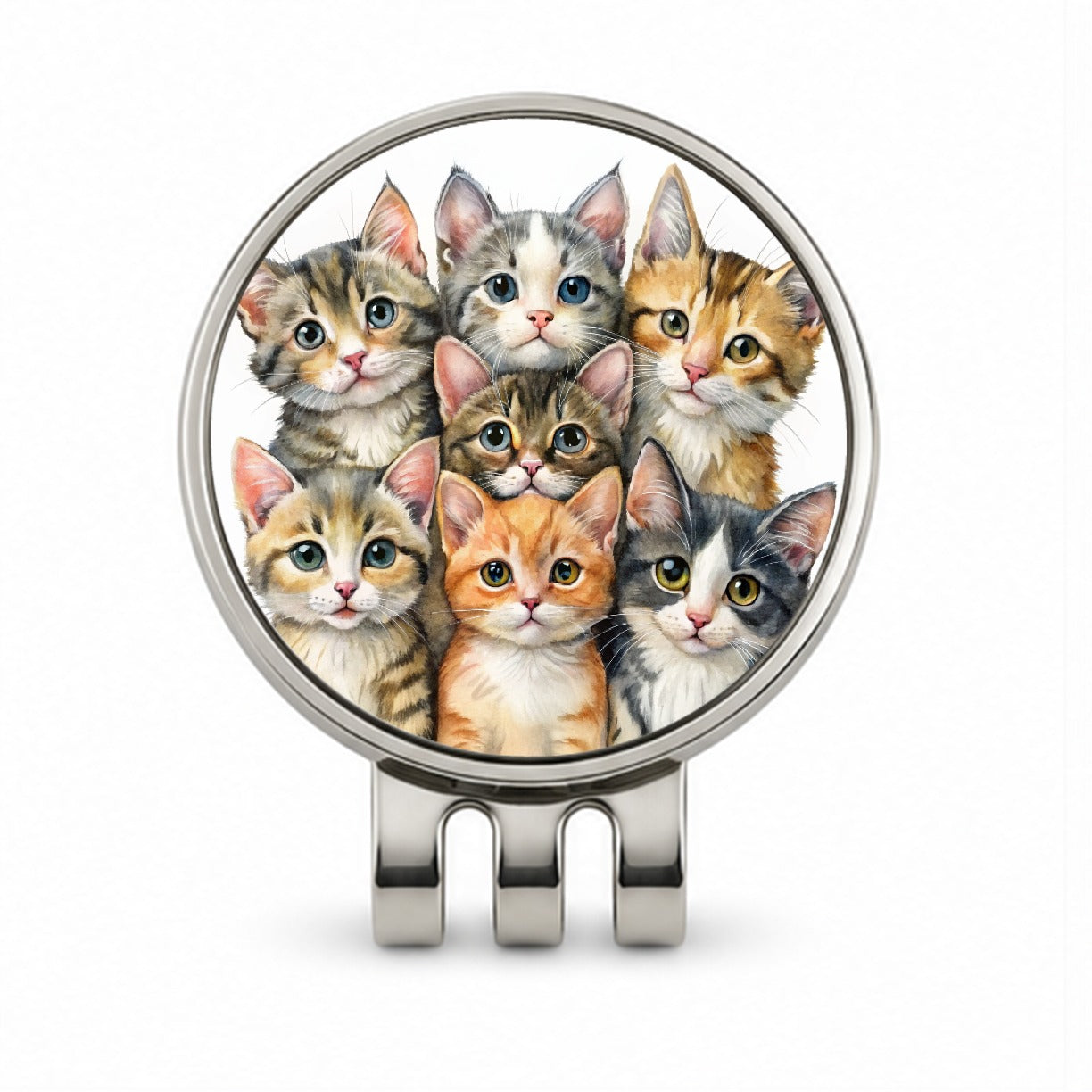 Sweet Manx Cats Golf Hat Clip with Ball Marker