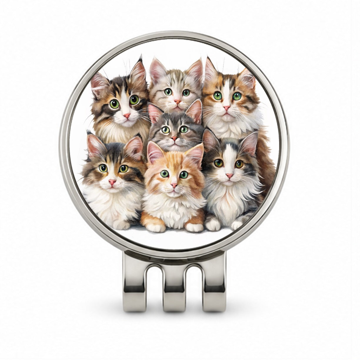 Sweet Norwegian Forest Cats Golf Hat Clip with Ball Marker