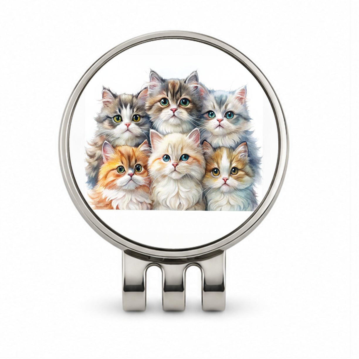 Sweet Persian Cats Golf Hat Clip with Ball Marker