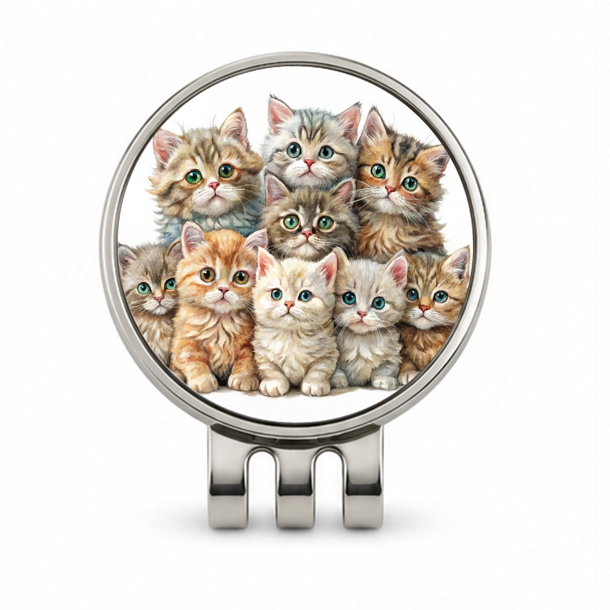 Sweet Selkirk Rex Cats Golf Hat Clip with Ball Marker