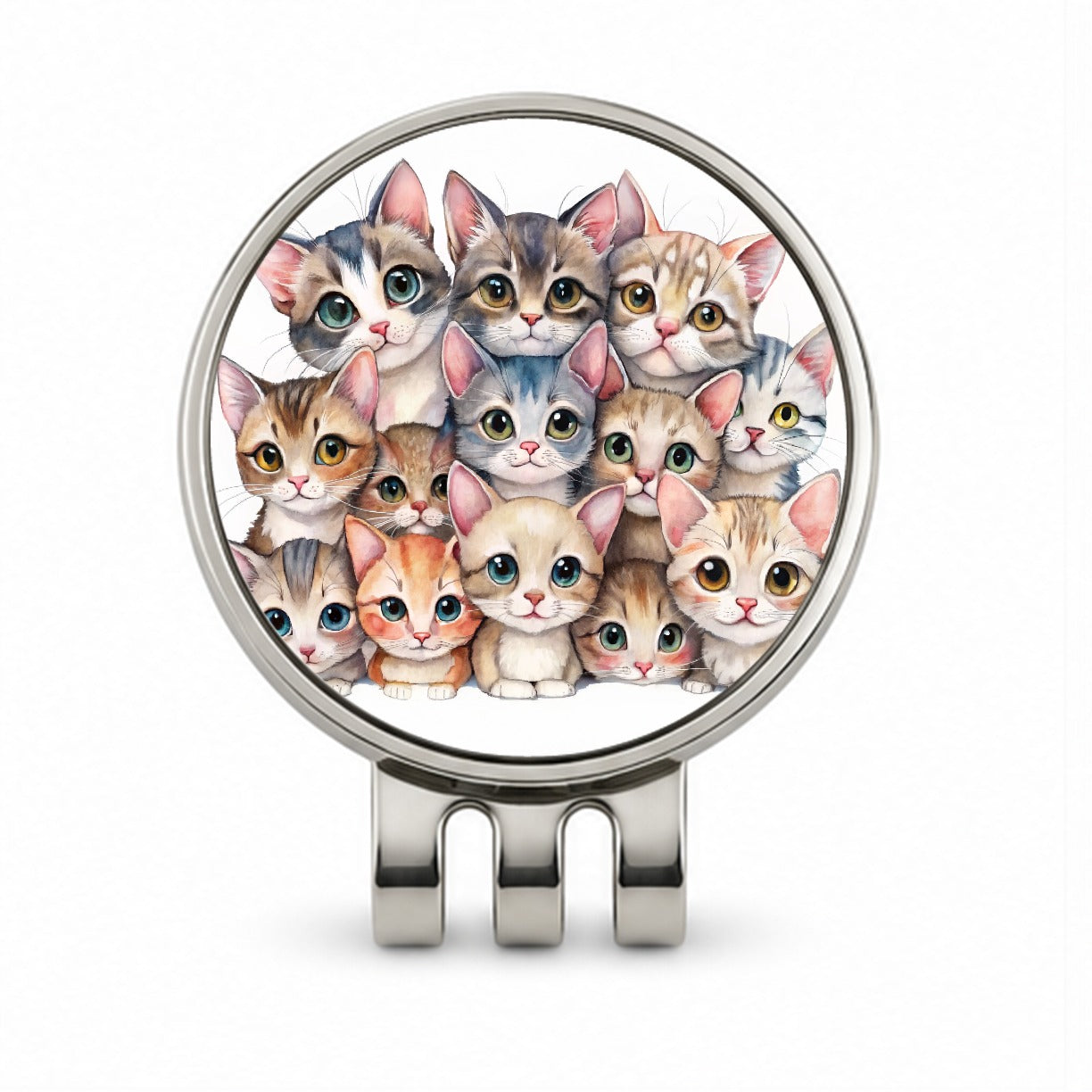 Sweet Singapura Cats Golf Hat Clip with Ball Marker