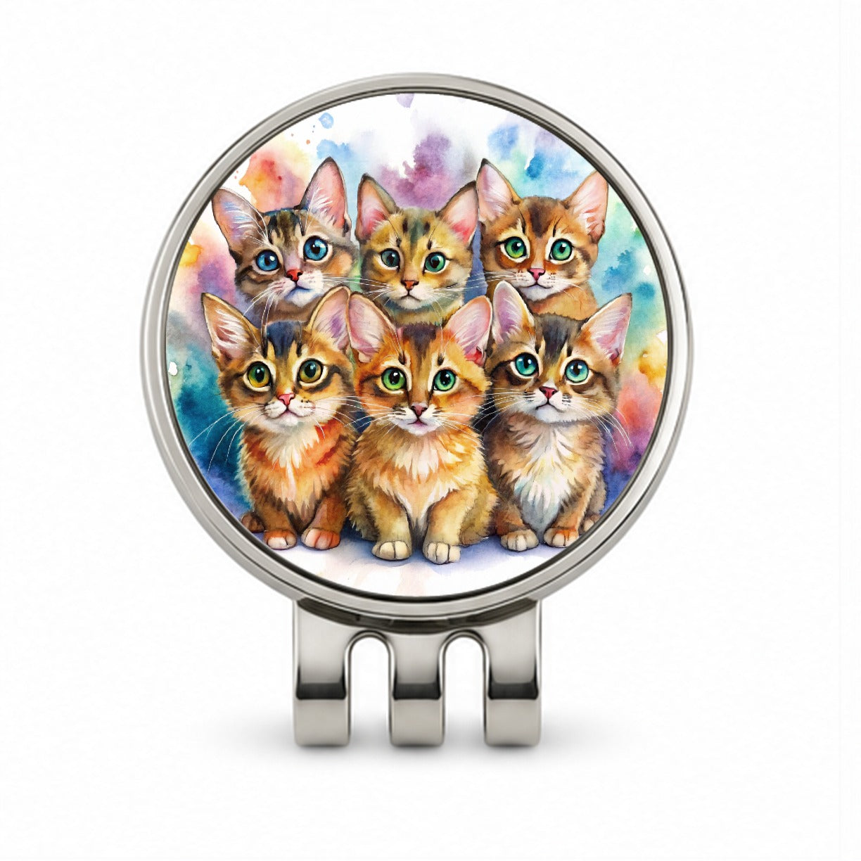 Sweet Somali Cats Golf Hat Clip with Ball Marker