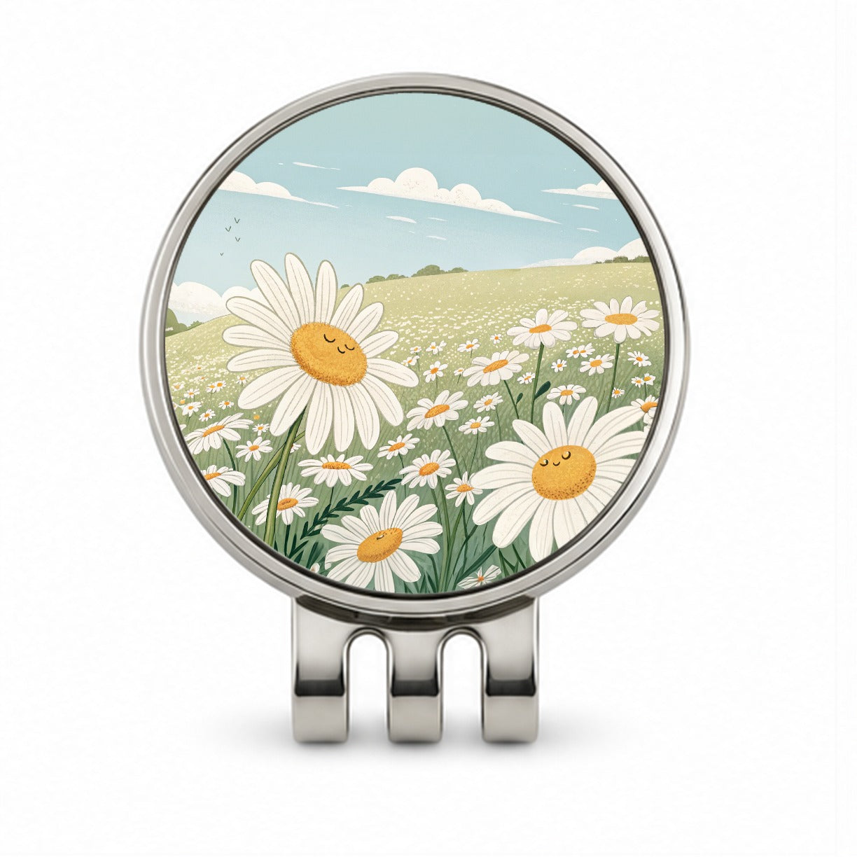 Field Of Daisies Daisy Flowers Golf Hat Clip with Ball Marker