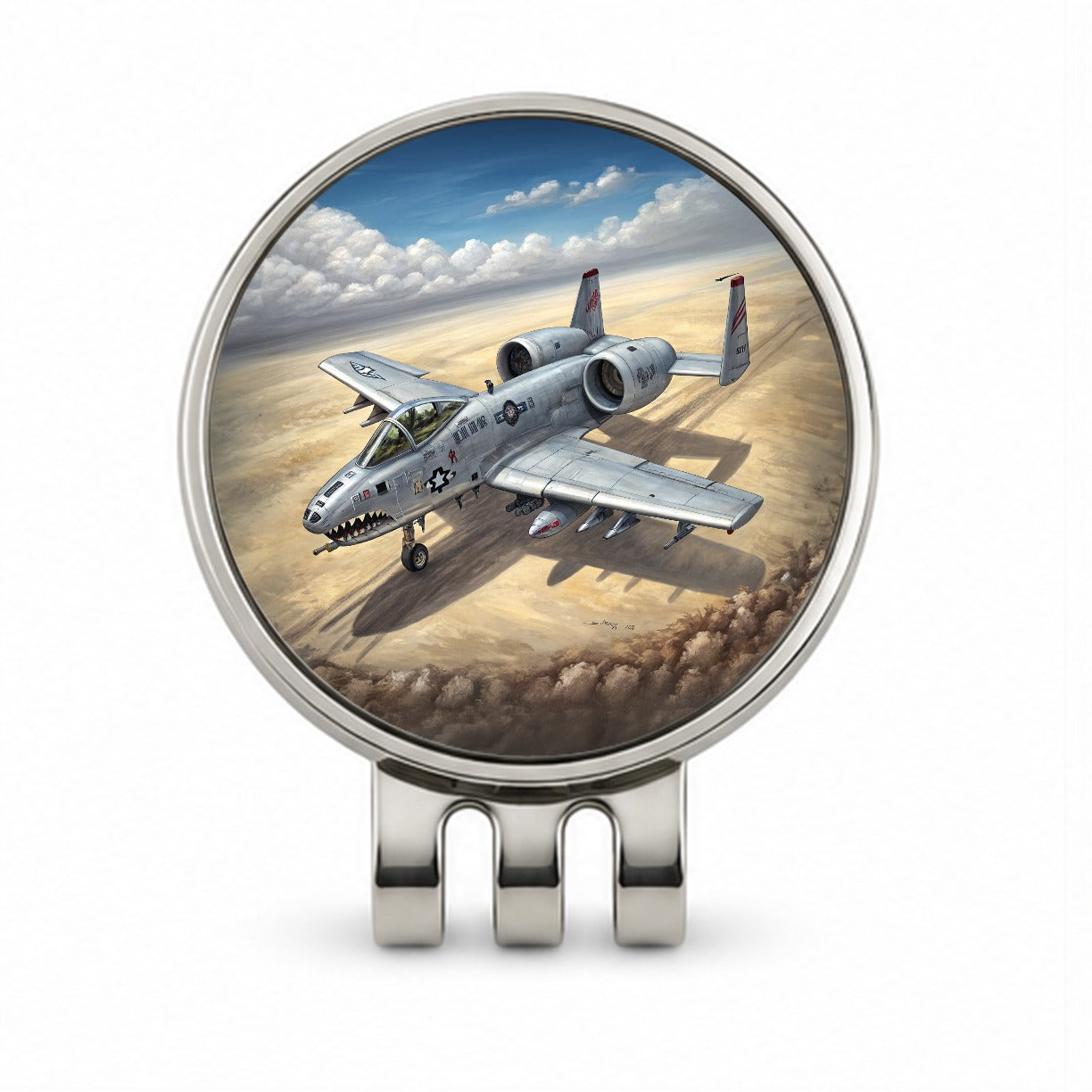 A-10 Warthog Thunderbolt II US Air Force Ground Attack Plane Golf Hat Clip with Ball Marker