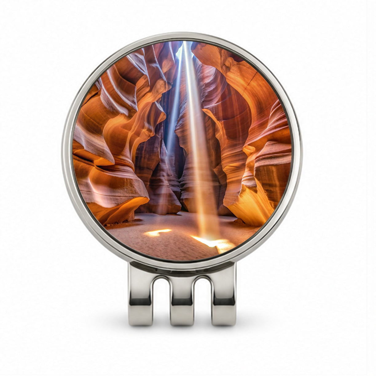 Antelope Slot Canyon Light Beams Utah Nevada Golf Hat Clip with Ball Marker