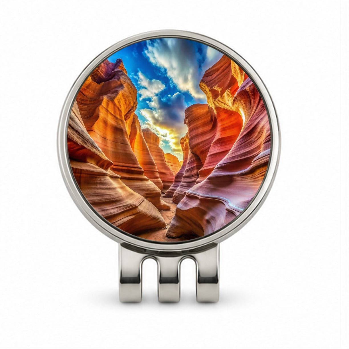 Antelope Slot Canyon Utah Nevada Golf Hat Clip with Ball Marker
