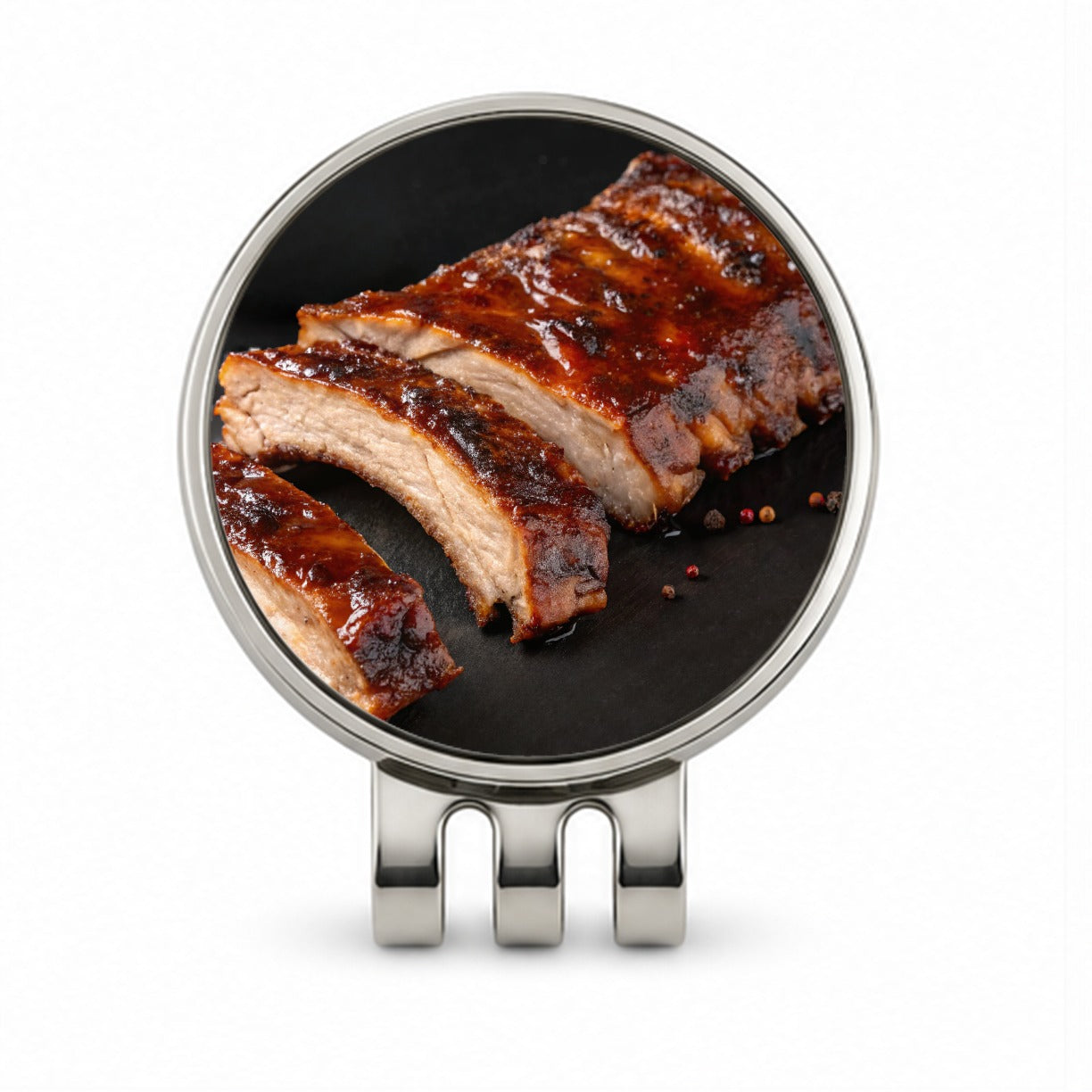 BBQ Baby Back Ribs Golf Hat Clip with Ball Marker