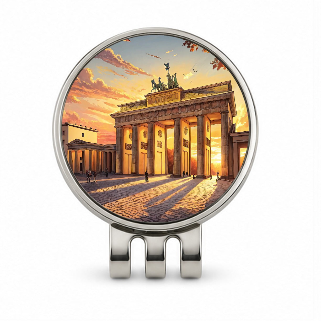 Brandenburg Gate At Sunset Berlin Germany Golf Hat Clip with Ball Marker