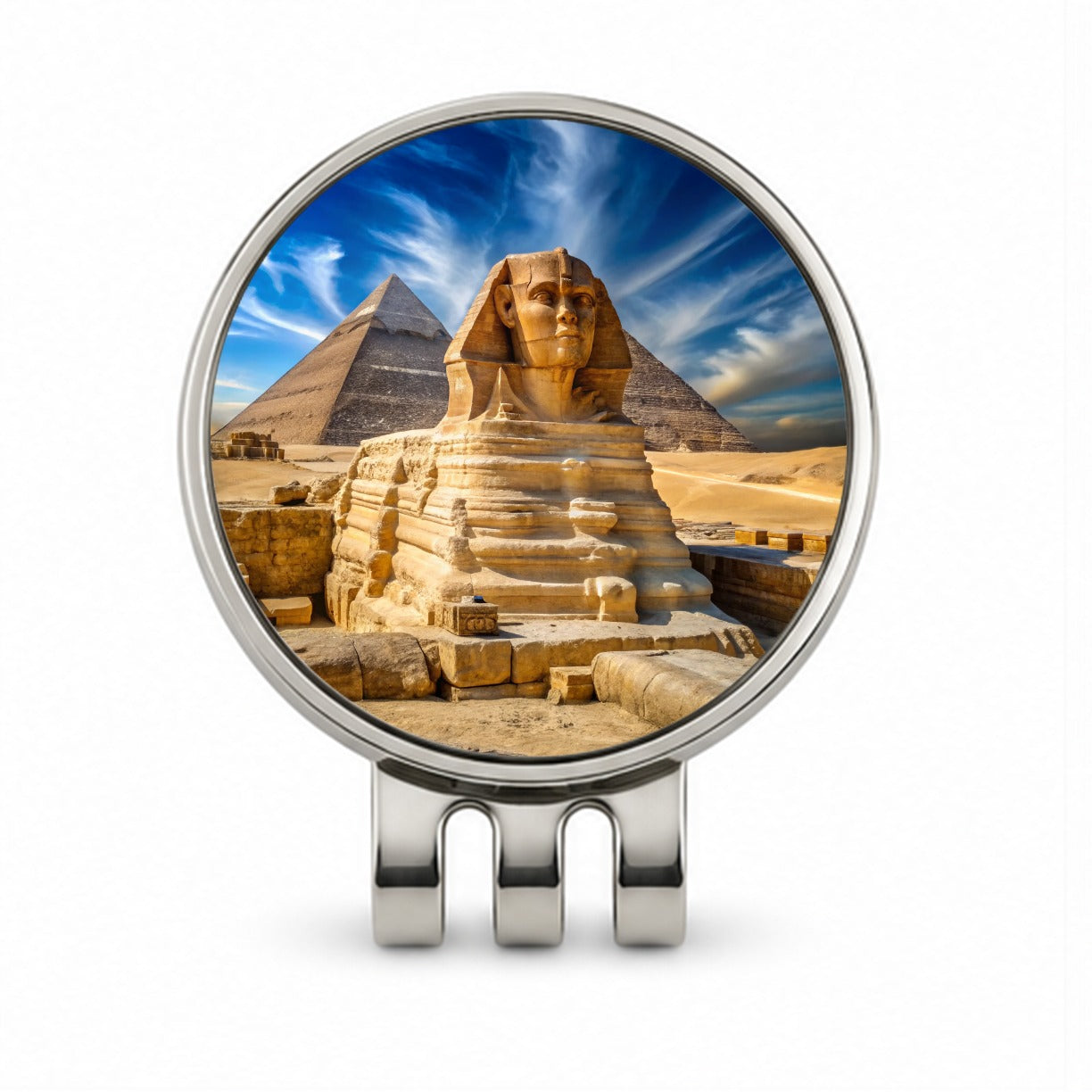 Great Sphinx Of Giza Pyramids Egypt Golf Hat Clip with Ball Marker
